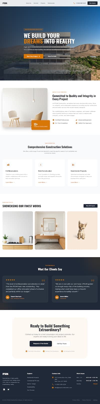 Excellence theme preview